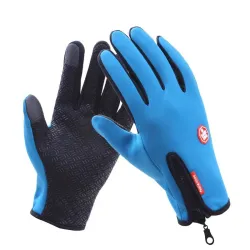 Warme Skihandschuhe - Touchscreen-Funktion - Reißverschluss - wasserdicht