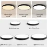 Moderne runde Deckenleuchte - LED - 12W - 18W - 24W - 36W - 48W