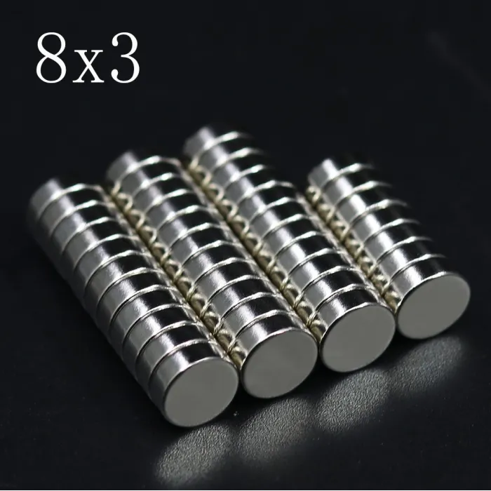 N35 - Neodym-Magnet - starke Scheibe - 8 mm * 3 mm
