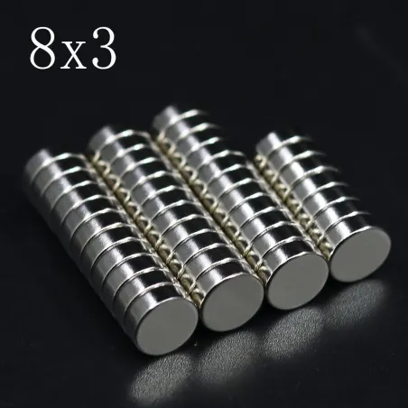 N35 - Neodym-Magnet - starke Scheibe - 8 mm * 3 mm