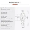CHRONOS - Quartz watch with rhinestones - stainless steel - waterproofWatches
