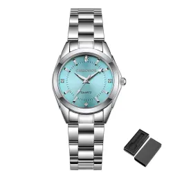 CHRONOS - Quartz watch with rhinestones - stainless steel - waterproofWatches
