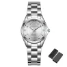 CHRONOS - Quartz watch with rhinestones - stainless steel - waterproofWatches