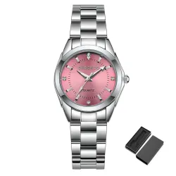CHRONOS - Quartz watch with rhinestones - stainless steel - waterproofWatches