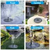 14W - schwimmender Solarteichbrunnen - Wasserpumpe