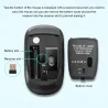 Kabellose optische Maus – mit USB-Empfänger – ergonomisch – leise – 2,4 GHz – 1600 DPI