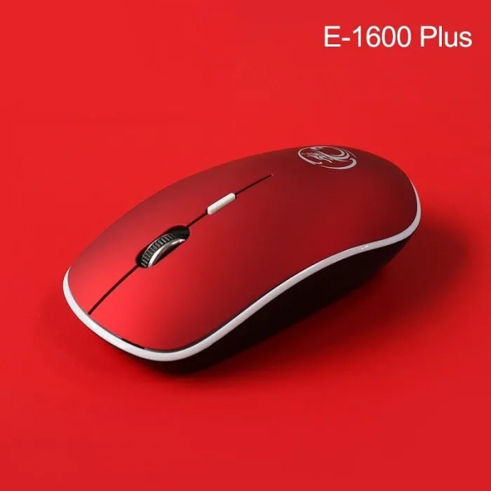 Kabellose optische Maus – mit USB-Empfänger – ergonomisch – leise – 2,4 GHz – 1600 DPI