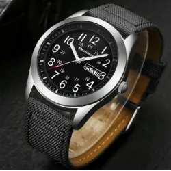 READEEL - Sport-Quarzuhr - wasserdicht - Canvas-Armband