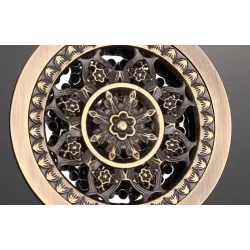 Antique brass - round bathroom floor drain - waste drainerDrains