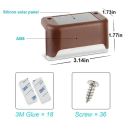 Solar deck lights - patio - fence - garden - waterproof - LEDSolar lighting