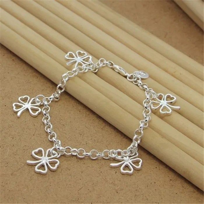 Four-leaf clover bracelet - 925 sterling silverBracelets