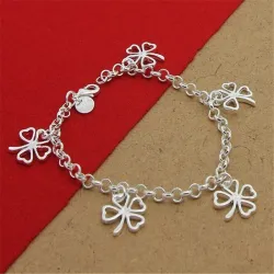 Four-leaf clover bracelet - 925 sterling silverBracelets