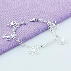 Four-leaf clover bracelet - 925 sterling silverBracelets