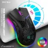 BM600 – kabellose RGB-Gaming-Maus – Wabendesign – wiederaufladbar – USB – 2,4 G