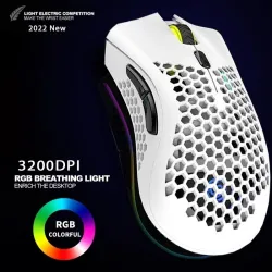 BM600 – kabellose RGB-Gaming-Maus – Wabendesign – wiederaufladbar – USB – 2,4 G