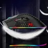 BM600 - wireless RGB gaming mouse - honeycomb design - rechargeable - USB - 2.4GMouses