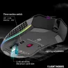 BM600 - wireless RGB gaming mouse - honeycomb design - rechargeable - USB - 2.4GMouses