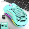 BM600 - wireless RGB gaming mouse - honeycomb design - rechargeable - USB - 2.4GMouses