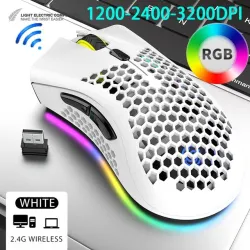 BM600 – kabellose RGB-Gaming-Maus – Wabendesign – wiederaufladbar – USB – 2,4 G