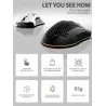 BM600 - wireless RGB gaming mouse - honeycomb design - rechargeable - USB - 2.4GMouses