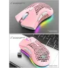 BM600 - wireless RGB gaming mouse - honeycomb design - rechargeable - USB - 2.4GMouses