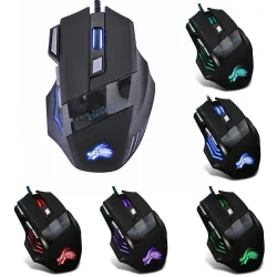 Kabelgebundene optische Gaming-Maus – LED – 5500 DPI