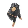 Leather fingerless gloves - punk style - unisexGloves
