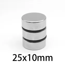 N35 - Neodym-Magnet - starke Scheibe - 25 mm * 10 mm