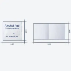 Alcohol swabs pads - antiseptic wipes - anti bacterial - 100 piecesHealth & Beauty