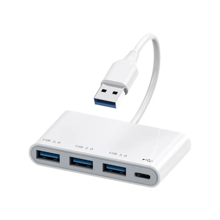 HUB mit 4 Anschlüssen - Typ-C / USB - Splitter - OTG-Adapter - USB 3.0