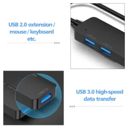 5 in 1 HUB - USB 3.0 - Typ-C - TF - SD - Adapter - Splitter