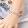 Silbernes Armband aus Kristallblättern