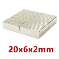 N35 - Neodym-Magnet - starker Block - 20 mm * 6 mm * 2 mm