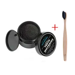 Natural activated teeth whitening charcoal - powder / toothbrushTeeth Whitening