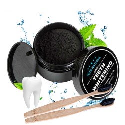 Natural activated teeth whitening charcoal - powder / toothbrushTeeth Whitening