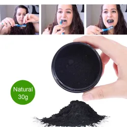 Natural activated teeth whitening charcoal - powder / toothbrushTeeth Whitening