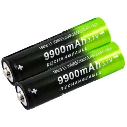 GTF - 18650 - 3,7 V - 9900 mAh - Li-on-Akku - wiederaufladbar