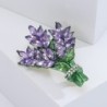 Crystal lavender bunch - broochBrooches