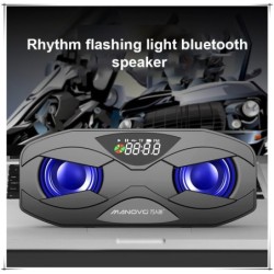 Bluetooth-Lautsprecher - kräftiger Bass - UKW-Radio - TF-Karte - LED - mit Display