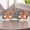Modern 3D wall clock - LED - digital alarm clock - with lightClocks