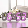 Modern 3D wall clock - LED - digital alarm clock - with lightClocks