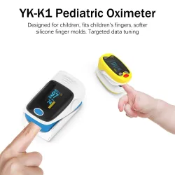 YK K1 - pädiatrisches Fingeroximeter - Puls- / Blutsauerstoff- / Sättigungsmessgerät - für Kinder