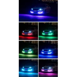 RGB light - car DRL lights - colorful LED strip - waterproof - 2 piecesLED strips