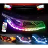 RGB-Licht - Auto DRL Lichter - bunter LED-Streifen - wasserdicht - 2 Stück