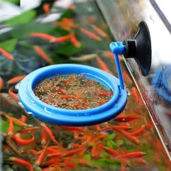Aquarium runder / quadratischer Futterspender