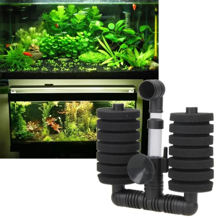 Aquarium-Skimmer - biochemischer Schwammfilter - Luftpumpe