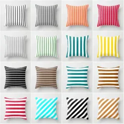 Dekorativer Kissenbezug - bunte Streifen - 45 * 45 cm