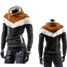 Warm striped hoodie - slimHoodies & Sweatshirt