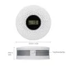 2 in 1 – Kohlenmonoxid-/Rauch-Kombisensor – LCD-Display – mit LED-/Tonwarnung