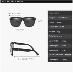 Classic square sunglasses - polarized - unisexSunglasses